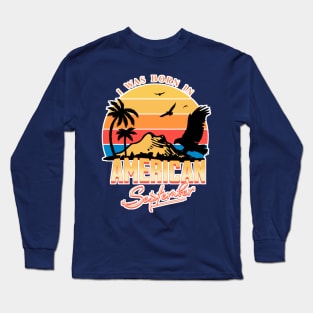 Was Born in American, September Retro Long Sleeve T-Shirt